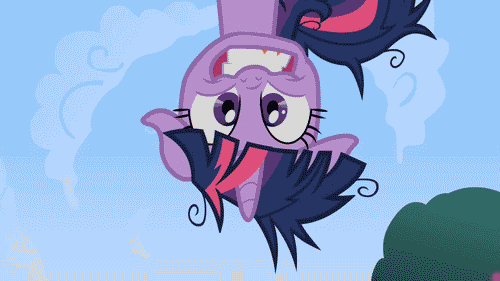 Size: 500x281 | Tagged: safe, screencap, character:twilight sparkle, episode:lesson zero, g4, my little pony: friendship is magic, animated, frazzled, looking down at you, offscreen character, pov, solo, twilight snapple