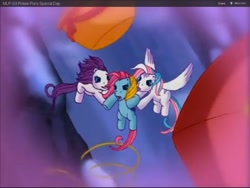 Size: 1024x768 | Tagged: safe, screencap, character:cloud climber, character:star catcher, character:thistle whistle, episode:a very minty christmas, g3, animation error, youtube