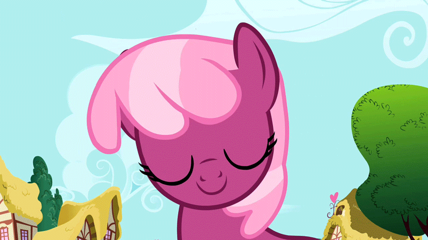 Size: 853x480 | Tagged: safe, screencap, character:cheerilee, episode:hearts and hooves day, episode:secret of my excess, g4, my little pony: friendship is magic, animated, animation error, cheeribetes, cute, floppy ears, solo, squishilee, squishy, squishy cheeks