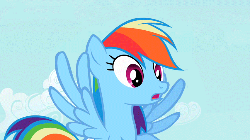 Size: 853x480 | Tagged: safe, screencap, character:rainbow dash, species:pegasus, species:pony, animated, cute, dashabetes, female, gif, mare, solo