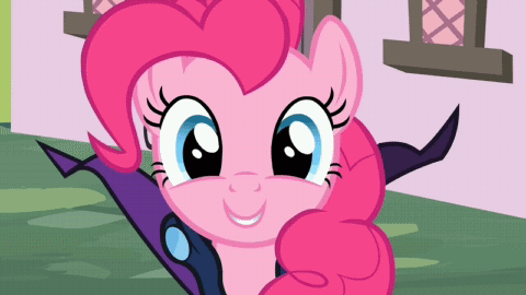 Size: 480x270 | Tagged: safe, screencap, character:mare do well, character:pinkie pie, episode:the mysterious mare do well, g4, my little pony: friendship is magic, animated, drool, hoof licking, licking, licking lips, solo, squishy cheeks, tongue out