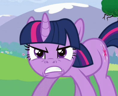 Size: 394x321 | Tagged: safe, screencap, character:twilight sparkle, angry, animated