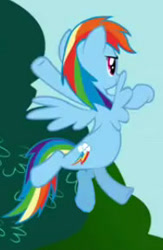 Size: 188x289 | Tagged: safe, screencap, character:rainbow dash, species:pegasus, species:pony, animation error, female, fifth leg, great moments in animation, hoof that looks like a penis, literal fifth leg, mare, oops, solo, that's a penis