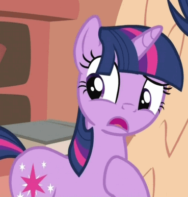 Size: 369x386 | Tagged: safe, screencap, character:twilight sparkle, episode:it's about time, g4, my little pony: friendship is magic, animated, cropped, floppy ears, solo focus, talking