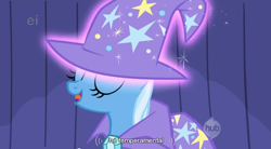 Size: 854x472 | Tagged: safe, screencap, character:trixie, youtube caption