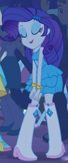 Size: 220x523 | Tagged: safe, screencap, character:fluttershy, character:rarity, equestria girls:equestria girls, g4, my little pony:equestria girls, animated, ass, boots, bracelet, butt, butt shake, dancing, dancity, eyes closed, fall formal outfits, female, high heel boots, jewelry, male, rearity, teddy t. touchdown, tennis match