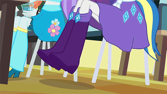 Size: 576x324 | Tagged: safe, screencap, character:aqua blossom, character:drama letter, character:rarity, character:scott green, character:watermelody, equestria girls:equestria girls, g4, my little pony:equestria girls, animated, background human, boots, clothing, flower, gif, helping twilight win the crown, high heel boots, jewelry, scott green, skirt, wondercolts uniform