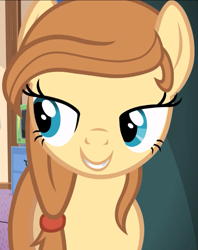 Size: 689x871 | Tagged: safe, screencap, oc, oc only, oc:cream heart, species:earth pony, species:pony, bedroom eyes, female, mare, smiling, solo, teeth
