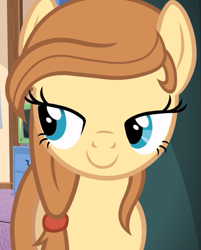 Size: 699x869 | Tagged: safe, screencap, oc, oc only, oc:cream heart, species:earth pony, species:pony, bedroom eyes, female, mare, smiling, solo