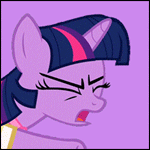 Size: 150x150 | Tagged: safe, artist:foxy-noxy, screencap, character:twilight sparkle, episode:sweet and elite, g4, my little pony: friendship is magic, animated, birthday dress, clothing, cropped, dancing, do the sparkle, dress, party hard, silly filly, solo, tongue out