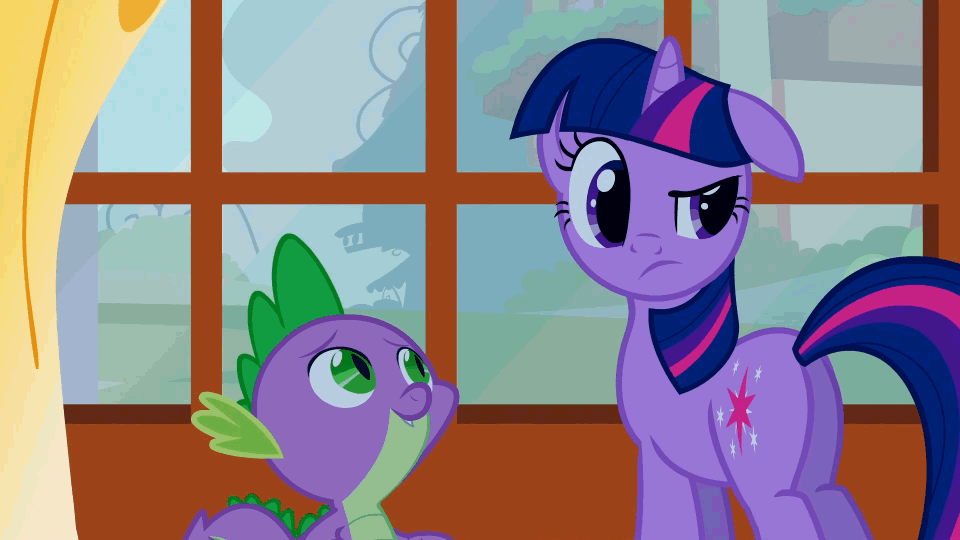 Size: 960x540 | Tagged: safe, screencap, character:apple bloom, character:spike, character:twilight sparkle, episode:bridle gossip, g4, my little pony: friendship is magic, animated, butt, plot