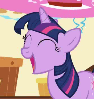 Size: 330x345 | Tagged: safe, screencap, character:twilight sparkle, character:twilight sparkle (unicorn), species:pony, species:unicorn, episode:griffon the brush-off, animated, laughing, laughingmares.jpg, reaction image, solo