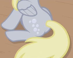 Size: 940x748 | Tagged: safe, screencap, character:derpy hooves, species:pegasus, species:pony, episode:the last roundup, g4, my little pony: friendship is magic, cropped, female, mare, plot, sitting, solo