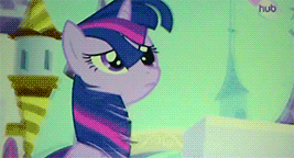 Size: 267x144 | Tagged: safe, screencap, character:spike, character:twilight sparkle, character:twilight sparkle (unicorn), species:dragon, species:pony, species:unicorn, episode:the crystal empire, g4, my little pony: friendship is magic, animated, duo, female, flowing mane, hub logo, male, mare, windswept mane