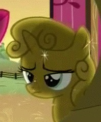 Size: 198x240 | Tagged: safe, screencap, character:apple bloom, character:sweetie belle, species:earth pony, species:pony, species:unicorn, episode:one bad apple, g4, my little pony: friendship is magic, animated, cute, diasweetes, female, gif, morning ponies, solo focus, sweetie derelle, sweetie gold, uvula, yawn