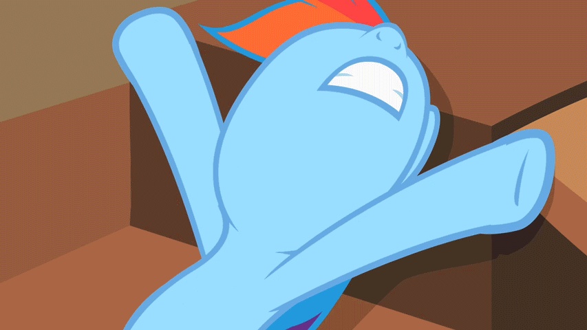 Size: 853x480 | Tagged: safe, screencap, character:rainbow dash, episode:the mysterious mare do well, g4, my little pony: friendship is magic, animated, solo