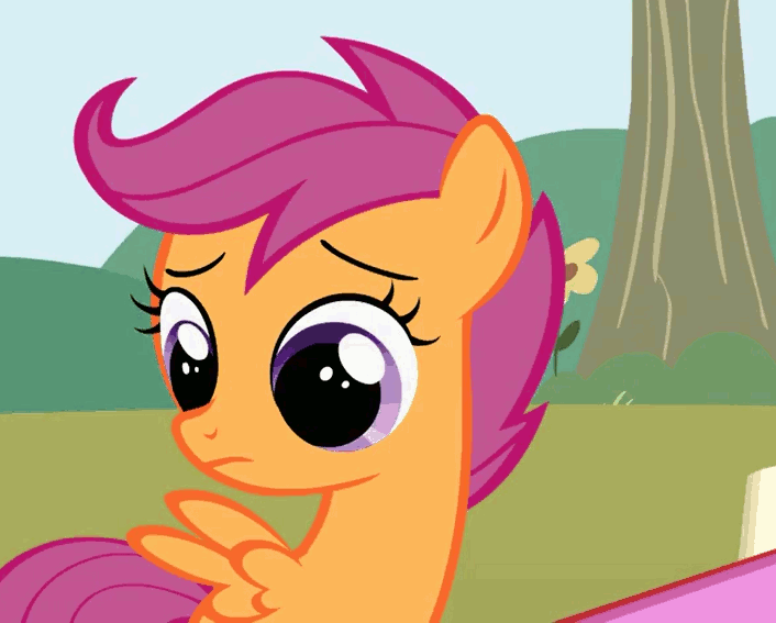 Size: 706x567 | Tagged: safe, screencap, character:scootaloo, character:sweetie belle, species:pegasus, species:pony, episode:the show stoppers, g4, my little pony: friendship is magic, animated, blowing, cropped, raspberry