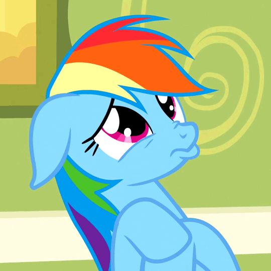 Size: 540x540 | Tagged: safe, screencap, character:rainbow dash, species:pegasus, species:pony, episode:read it and weep, g4, my little pony: friendship is magic, animated, cute, dashabetes, female, gif, mare, pouting, sad, sadorable, solo