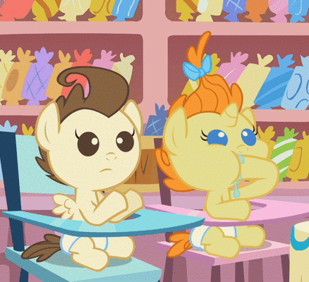 Size: 438x400 | Tagged: safe, screencap, character:pound cake, character:pumpkin cake, episode:baby cakes, g4, my little pony: friendship is magic, animated, babies, baby eyes, baby ponies, cropped, diaper, diapered, diapered colt, diapered filly, diapered foals, hoof sucking, hungry, i have done nothing productive all day, one month old colt, one month old filly, one month old foals, white diapers