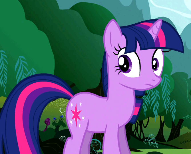 Size: 669x540 | Tagged: safe, screencap, character:twilight sparkle, character:twilight sparkle (unicorn), species:pony, species:unicorn, episode:magic duel, g4, my little pony: friendship is magic, adorkable, animated, blushing, cute, dork, embarrassed, female, floppy ears, grin, mare, raised hoof, raised leg, smiling, solo, twiabetes