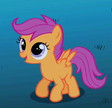 Size: 466x450 | Tagged: safe, screencap, character:scootaloo, species:pegasus, species:pony, episode:owl's well that ends well, g4, my little pony: friendship is magic, animated, bouncing, cropped, cute, cutealoo, hopping, jumping, pronking, solo