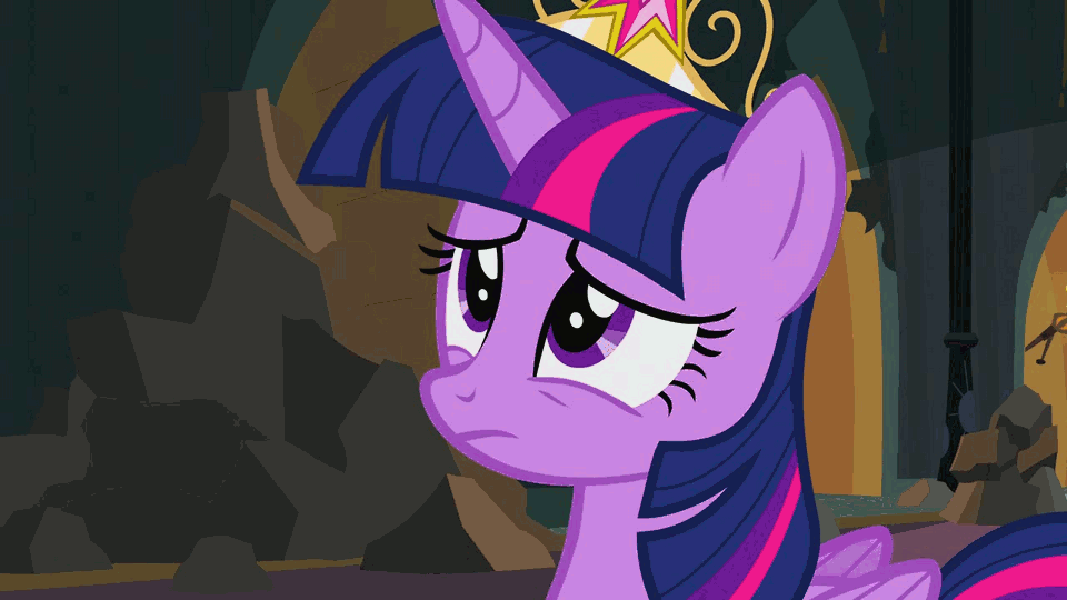 Size: 960x540 | Tagged: safe, screencap, character:princess celestia, character:twilight sparkle, character:twilight sparkle (alicorn), species:alicorn, species:pony, episode:princess twilight sparkle, g4, my little pony: friendship is magic, season 4, animated, castle, castle of the royal pony sisters, female, flashback, mare
