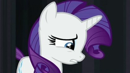 Size: 420x236 | Tagged: safe, screencap, character:rarity, episode:rarity takes manehattan, g4, my little pony: friendship is magic, animated, camera flashes, sad, solo