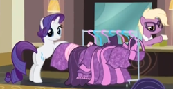 Size: 580x300 | Tagged: safe, screencap, character:grace manewitz, character:rarity, episode:rarity takes manehattan, g4, my little pony: friendship is magic