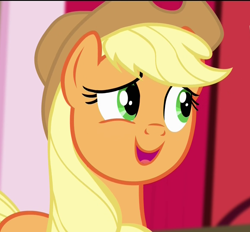 Size: 1164x1080 | Tagged: safe, screencap, character:applejack, episode:pinkie apple pie, g4, my little pony: friendship is magic, cute, embarrassed, solo