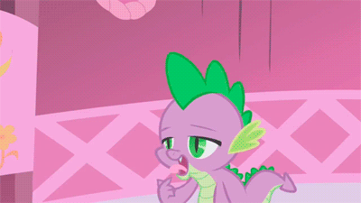 Size: 400x225 | Tagged: safe, screencap, character:rarity, character:spike, episode:the ticket master, g4, my little pony: friendship is magic, animated, long neck, neck, stretching