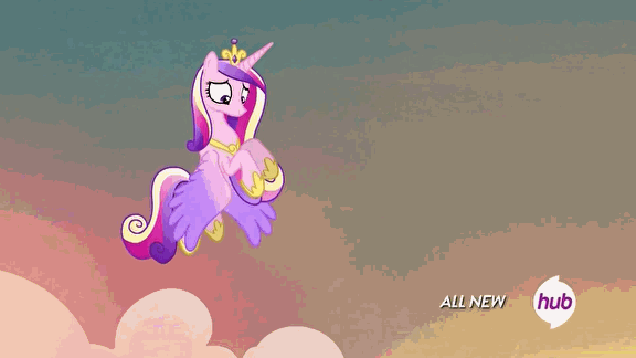 Size: 576x324 | Tagged: safe, screencap, character:princess cadance, character:twilight sparkle, character:twilight sparkle (alicorn), species:alicorn, species:pony, episode:three's a crowd, g4, my little pony: friendship is magic, animated, bad end, eaten alive, female, hub logo, hubble, mare, peril, predation, preylight, tatzlwurm, the hub, vore, you know for kids