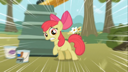 Size: 1366x768 | Tagged: safe, screencap, character:apple bloom, episode:the show stoppers, g4, my little pony: friendship is magic, solo