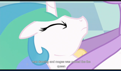 Size: 1279x749 | Tagged: safe, screencap, character:princess celestia, character:twilight sparkle, episode:a canterlot wedding, g4, my little pony: friendship is magic, youtube caption