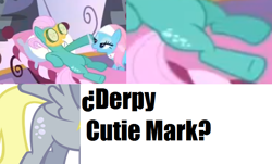 Size: 684x412 | Tagged: safe, screencap, character:derpy hooves, character:fluttershy, species:pegasus, species:pony, episode:filli vanilli, g4, my little pony: friendship is magic, animation error, cutie mark, female, mare