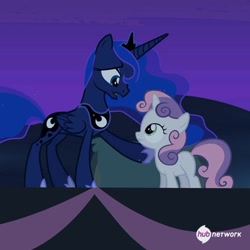 Size: 548x549 | Tagged: safe, screencap, character:princess luna, character:sweetie belle, episode:for whom the sweetie belle toils