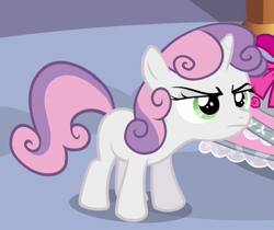 Size: 1250x1050 | Tagged: safe, screencap, character:sweetie belle, episode:for whom the sweetie belle toils, angry, solo