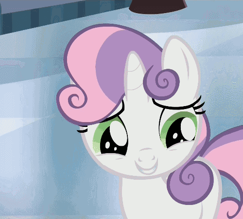 Size: 500x452 | Tagged: safe, screencap, character:rarity, character:sweetie belle, episode:for whom the sweetie belle toils, animated, blushing, cute, diasweetes, hug