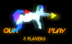 Size: 937x571 | Tagged: safe, screencap, character:rainbow dash, 3d, fan game, game, mod, solo, zeroflight