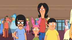 Size: 700x394 | Tagged: safe, screencap, bob's burgers, brony, brony stereotype, convention, cosplay, crossover, gene belcher, linda belcher, louise belcher, parody, reference, tina belcher