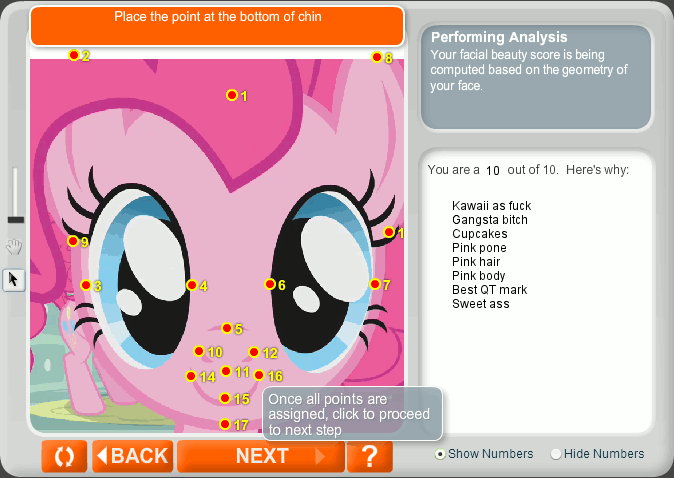 Size: 674x478 | Tagged: safe, screencap, character:pinkie pie, anaface, analysis, beauty, cupcake, solo, this looks shopped, vulgar