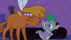 Size: 1365x768 | Tagged: safe, screencap, character:little strongheart, character:spike, episode:over a barrel, g4, my little pony: friendship is magic