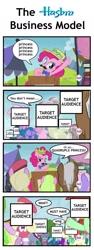 Size: 500x1332 | Tagged: safe, screencap, character:daisy, character:luckette, character:pinkie pie, character:rainbowshine, episode:trade ya, g4, my little pony: friendship is magic, bow tie, clothing, fake moustache, hasbro, hat