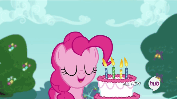 Size: 576x324 | Tagged: safe, screencap, character:lightning flare, character:octavia melody, character:parish nandermane, character:pinkie pie, character:plumberry, species:earth pony, species:pegasus, species:pony, species:unicorn, episode:inspiration manifestation, g4, my little pony: friendship is magic, 5-year-old, animated, background pony, bow (instrument), brown sugar, burnout (character), cake, cello, cello bow, colt, concerto, female, filly, harp, hub logo, hubble, ice sculpture, male, mare, musical instrument, parish nandermane, plum star, stallion, table, the hub, titania, unnamed pony, violin, violin bow