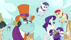 Size: 1920x1080 | Tagged: safe, screencap, character:claude, character:rarity, episode:inspiration manifestation, g4, my little pony: friendship is magic, creepy, fat, puppet