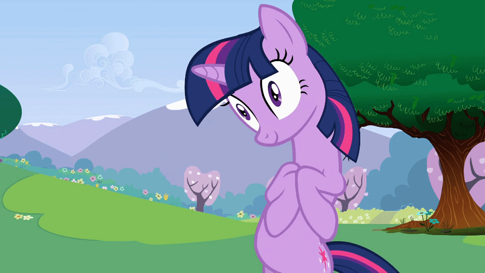 Size: 960x540 | Tagged: safe, screencap, character:twilight sparkle, episode:a canterlot wedding, g4, my little pony: friendship is magic, animated, bipedal, shrunken pupils, solo, talking