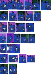 Size: 1293x1880 | Tagged: safe, artist:cobaltstratos, screencap, character:princess luna, expressions, reference sheet