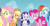 Size: 1535x812 | Tagged: safe, screencap, character:applejack, character:big mcintosh, character:fluttershy, character:pinkie pie, character:rainbow dash, character:rarity, episode:twilight's kingdom, g4, my little pony: friendship is magic, all new, big macintosh gets all the mares, female, harem, hub logo, implied big macintosh, male, meme, open mouth, smiling, straight, teeth, text, youtube caption