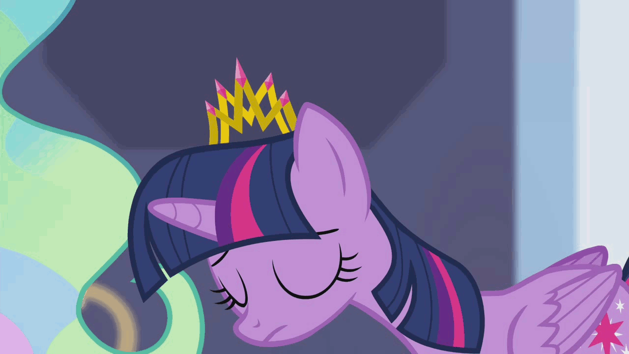 Size: 1280x720 | Tagged: safe, screencap, character:princess celestia, character:twilight sparkle, character:twilight sparkle (alicorn), species:alicorn, species:pony, animated, crystal empire, crystal palace, disappointed, door, female, mare, sad, unsure, worried