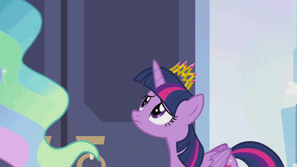 Size: 960x540 | Tagged: safe, screencap, character:princess cadance, character:twilight sparkle, character:twilight sparkle (alicorn), species:alicorn, species:pony, affection, animated, blinking, comforting, crystal empire, cute, female, frown, hug, mare, princess celestia's hair, sad, sisters, sisters-in-law, smiling