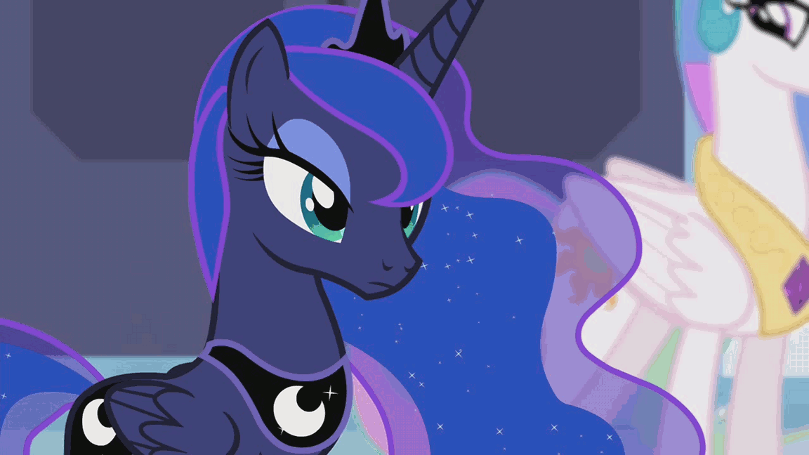 Size: 1152x648 | Tagged: safe, screencap, character:princess cadance, character:princess celestia, character:princess luna, episode:twilight's kingdom, g4, my little pony: friendship is magic, acknowledgement, animated, camera pan, concerned, crystal empire, crystal palace, nodding, proud, stoic, watching